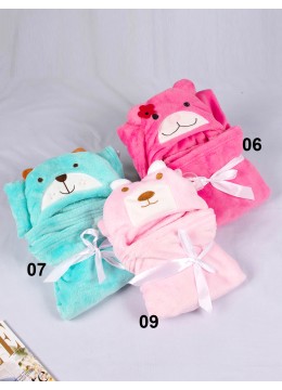 Kids Animal Themed Super Soft Hoodie Blanket